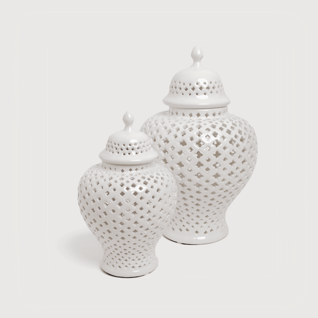 ceramic temple jar