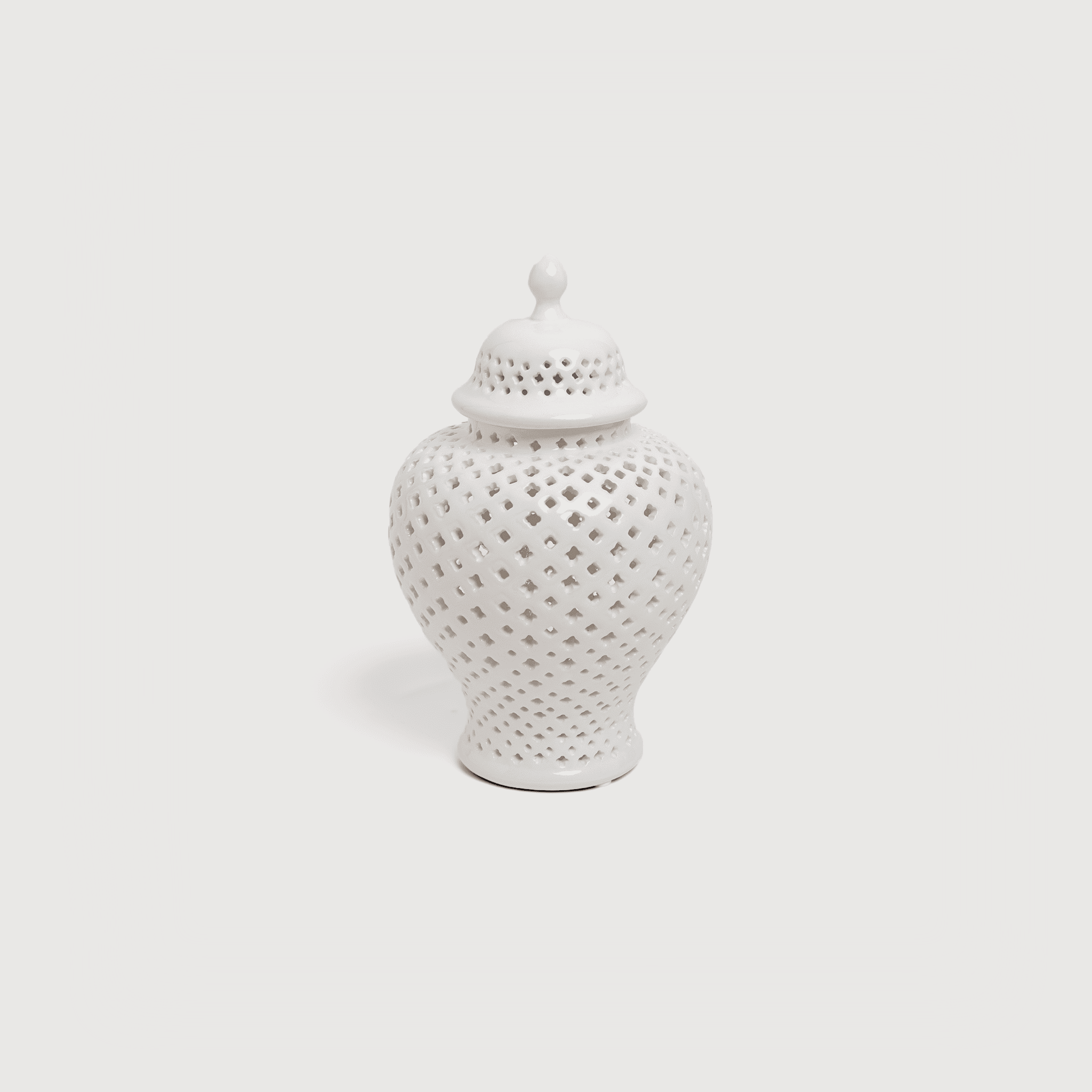 White ceramic vase small - coastal home decor Australia
