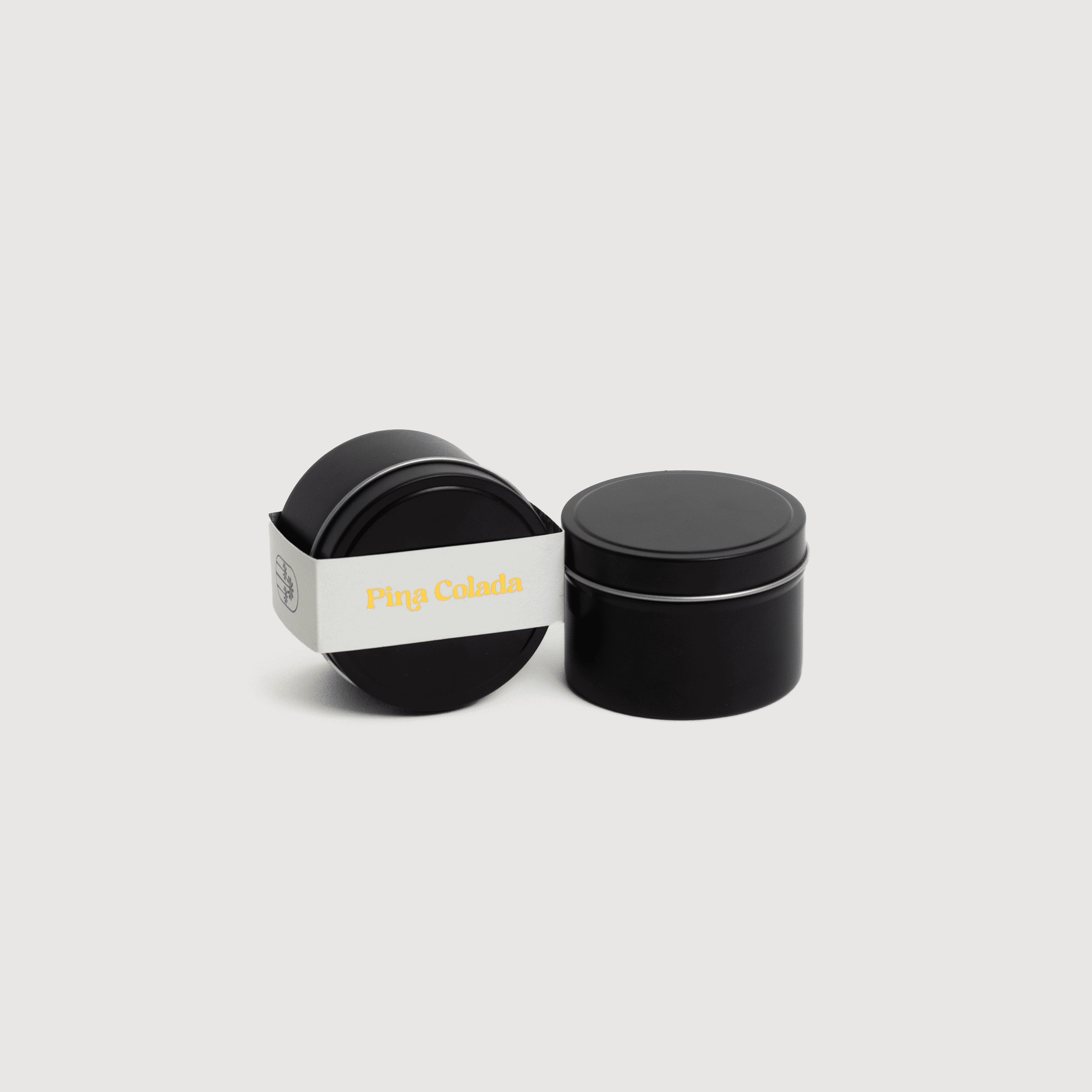 Pina Colada coastal travel tin candle - tropical scented soy candle